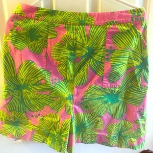 Lilly Pulitzer Pink and Green skort/shorts/skirt